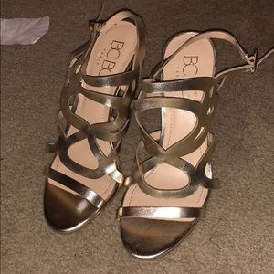 BCBG Paris Gold Heels